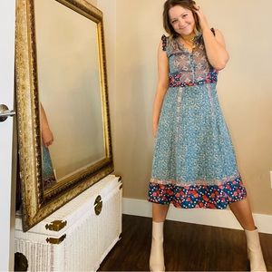 Multi Print Marc Midi Dress